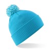 czapka zimowa - mod. B450:Surf Blue, 100% akryl, Off White, One Size